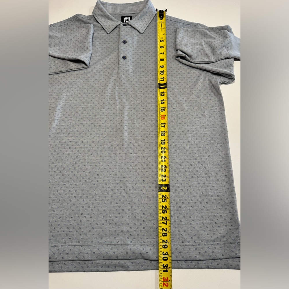 FJ FootJoy Golf Polo Warm Thick Shirt Mens Large Long Sleeve Athletic Golf - Picture 8 of 9